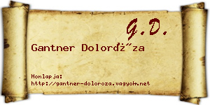 Gantner Doloróza névjegykártya